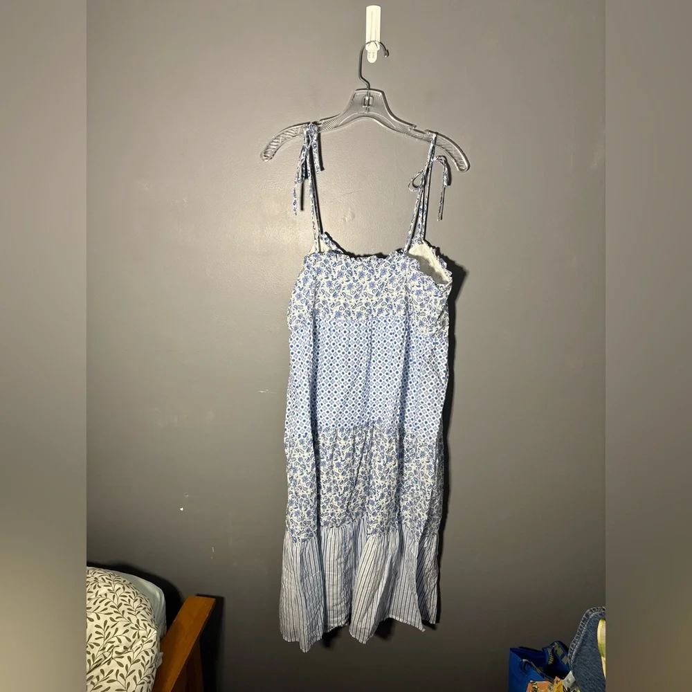 J.Crew Ruffle Tiered Maxi CoverUp Dress Women’s Size Small - Picture 3 of 4